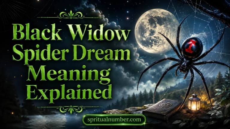 Black Widow Spider Dream Meaning