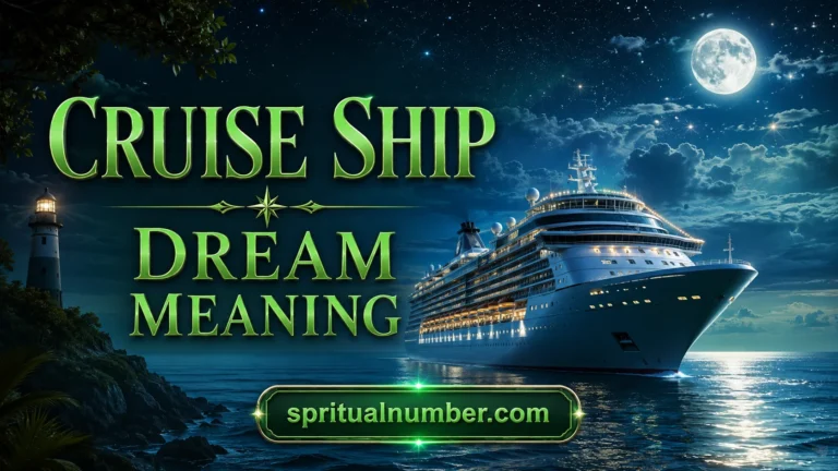 Cruise Ship Dream Meaning