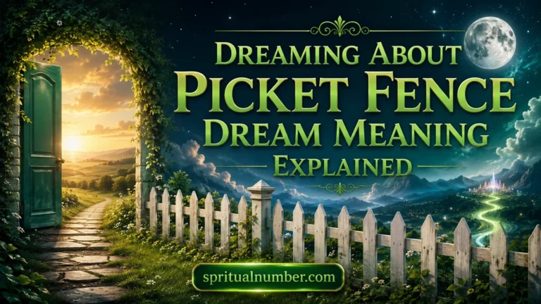 Dreaming About Picket Fence Dream Meaning