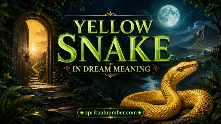 Yellow Snake in Dream Meaning