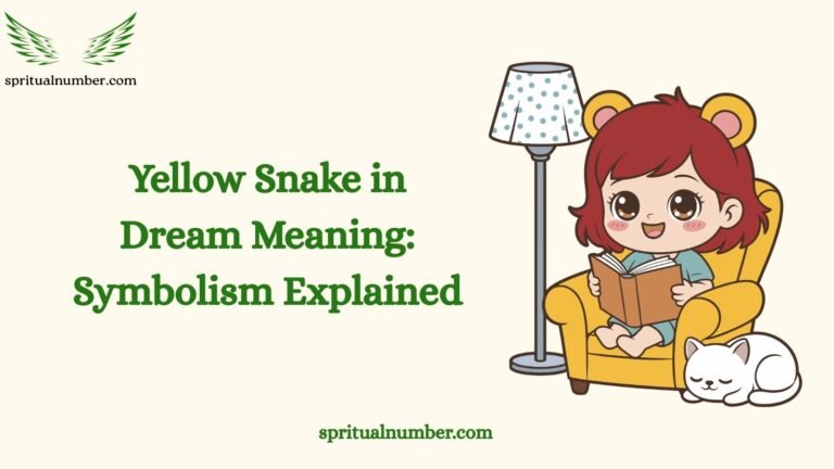 Yellow Snake in Dream Meaning