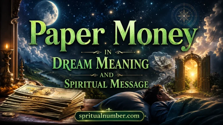 Paper Money in Dream Meaning