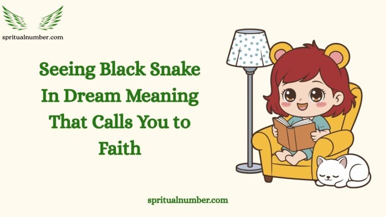 Seeing Black Snake In Dream Meaning