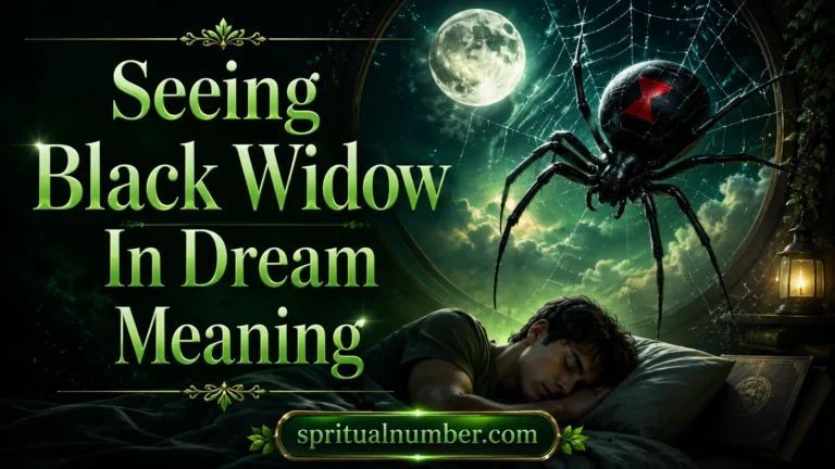 Seeing Black Widow In Dream Meaning