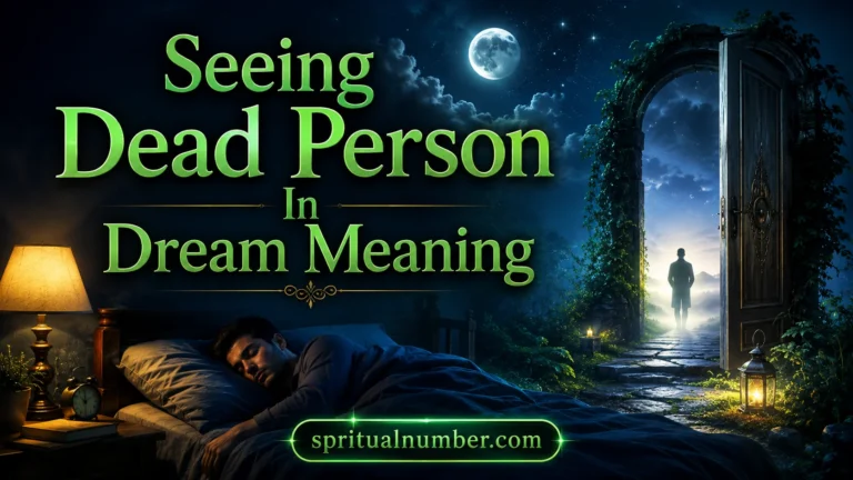 Seeing Dead Person In Dream Meaning