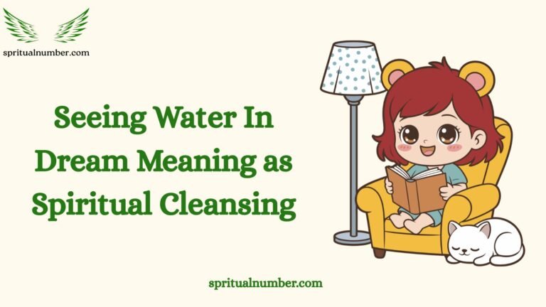 Seeing Water In Dream Meaning