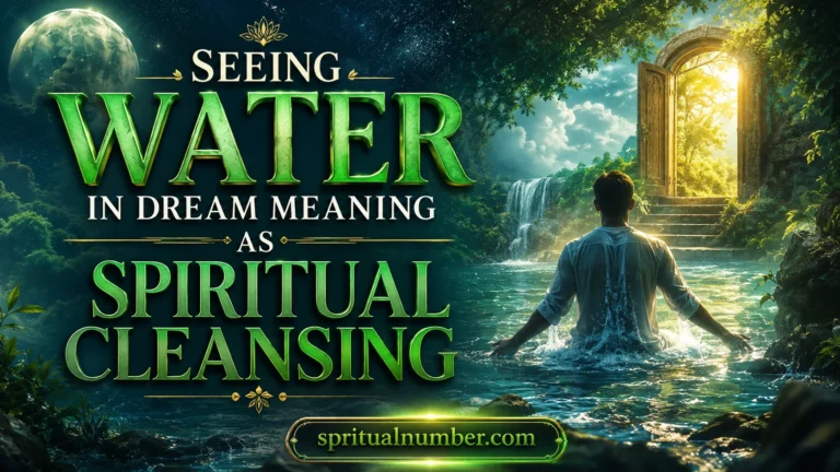 Seeing Water In Dream Meaning