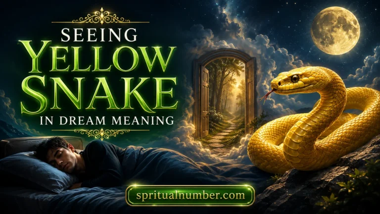 Seeing Yellow Snake in Dream Meaning