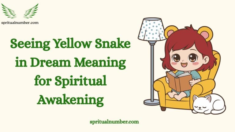 Seeing Yellow Snake in Dream Meaning