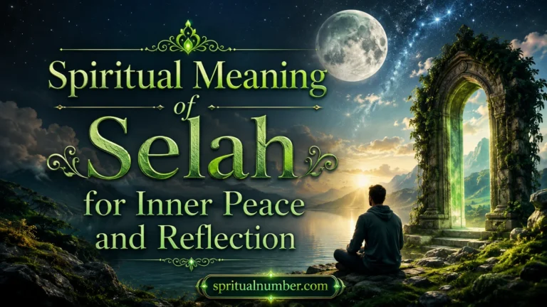Spiritual Meaning of Selah