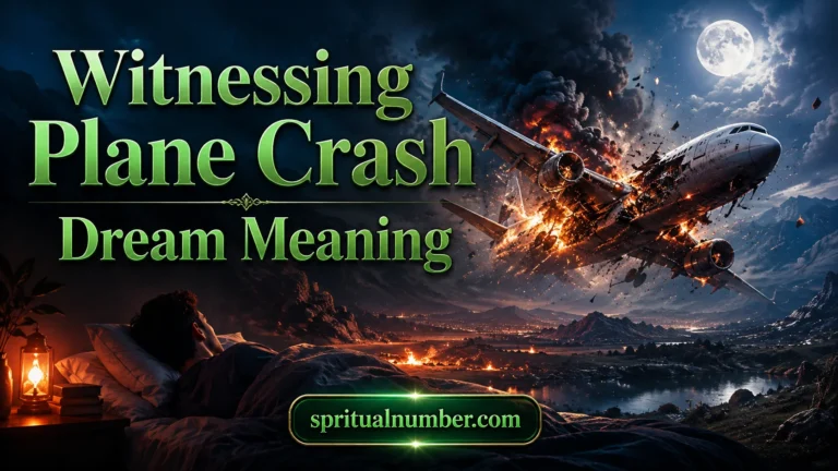 Witnessing Plane Crash Dream Meaning