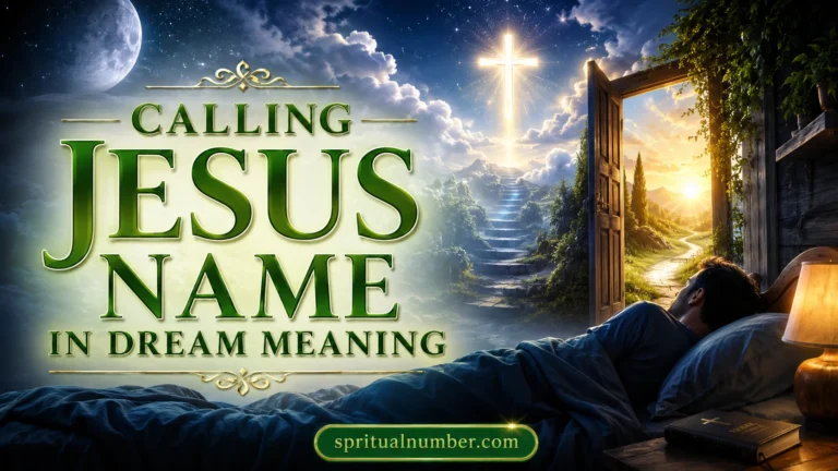 Calling Jesus Name in Dream Meaning