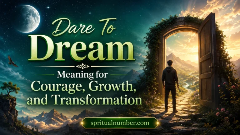 Dare To Dream Meaning