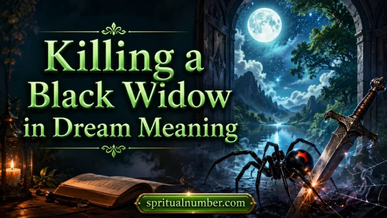 Killing a Black Widow in Dream Meaning