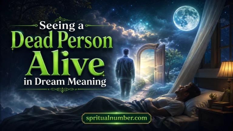 Seeing a Dead Person Alive in Dream Meaning