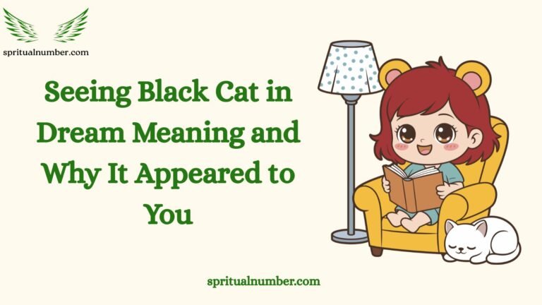 Seeing Black Cat in Dream Meaning