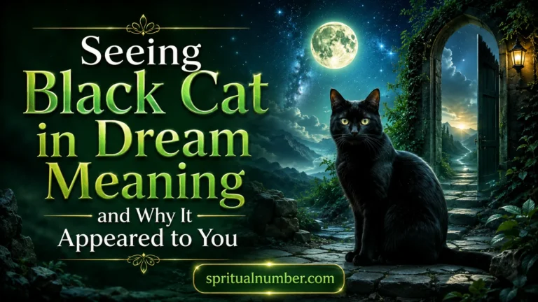 Seeing Black Cat in Dream Meaning