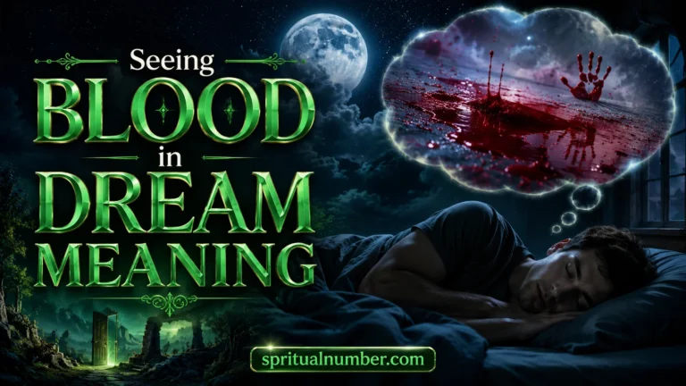 Seeing Blood in Dream Meaning