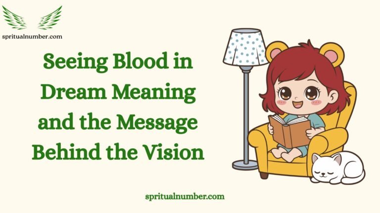 Seeing Blood in Dream Meaning