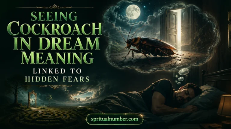 Seeing Cockroach In Dream Meaning