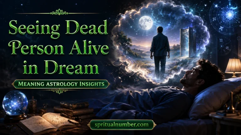 Seeing Dead Person Alive in Dream Meaning