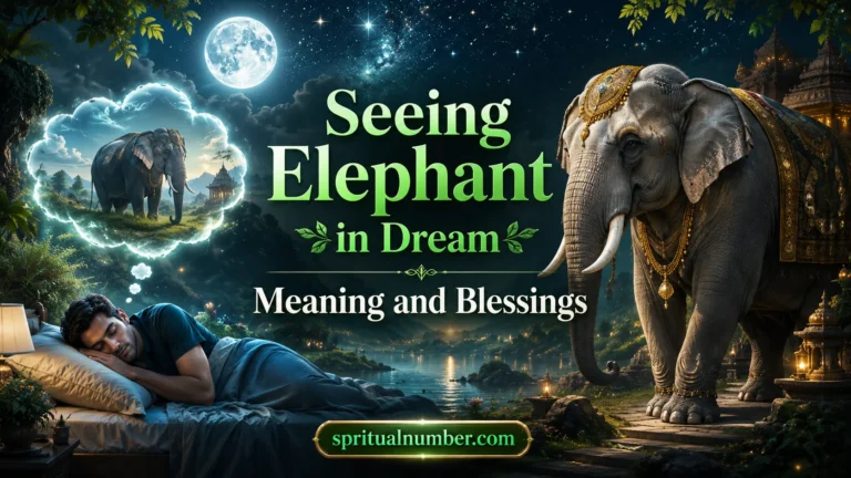 Seeing Elephant in Dream Meaning