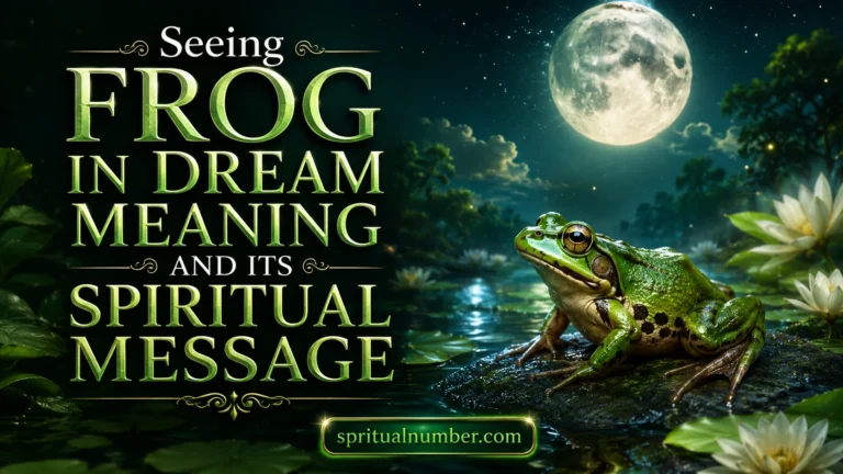 Seeing Frog In Dream Meaning