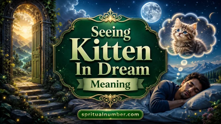 Seeing Kitten In Dream Meaning