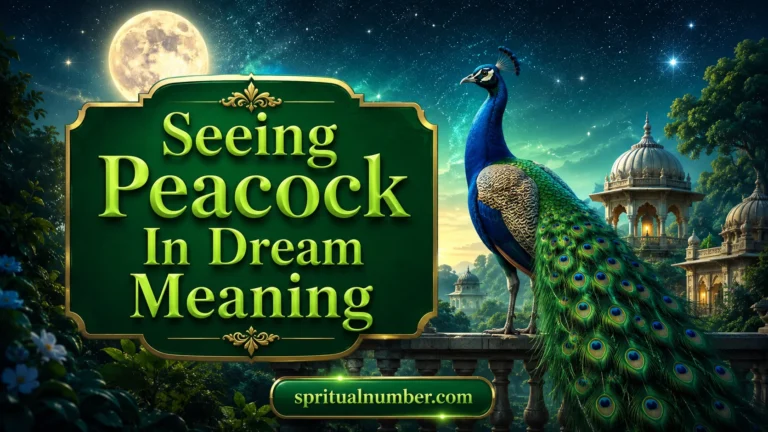 Seeing Peacock In Dream Meaning