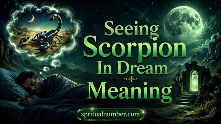 Seeing Scorpion In Dream Meaning