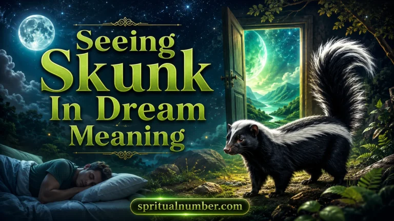 Seeing Skunk In Dream Meaning