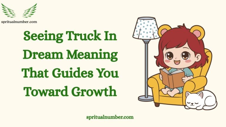 Seeing Truck In Dream Meaning