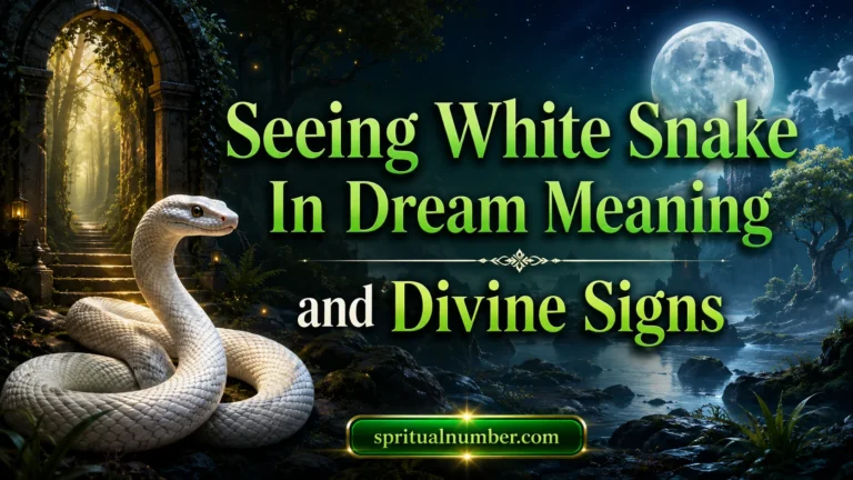Seeing White Snake In Dream Meaning