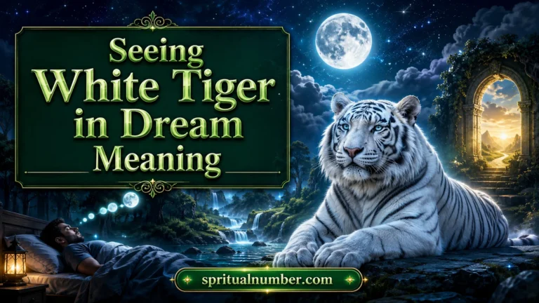 Seeing White Tiger in Dream Meaning