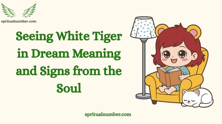 Seeing White Tiger in Dream Meaning