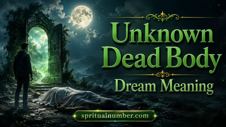 Unknown Dead Body Dream Meaning