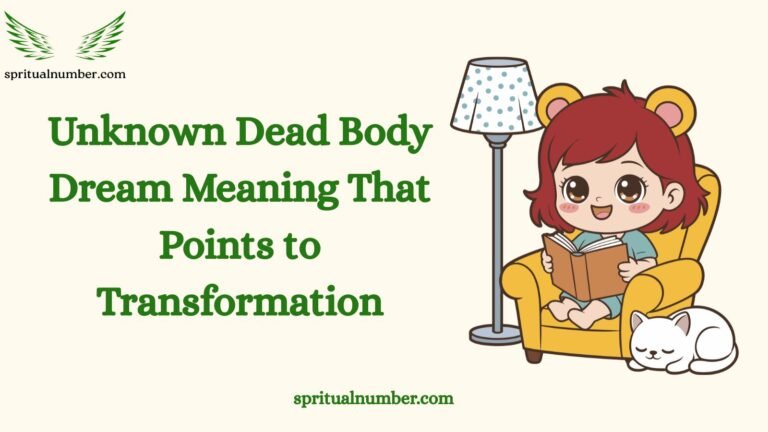 Unknown Dead Body Dream Meaning