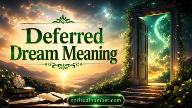 Deferred Dream Meaning