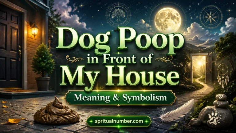 Dog Poop in Front of My House Meaning