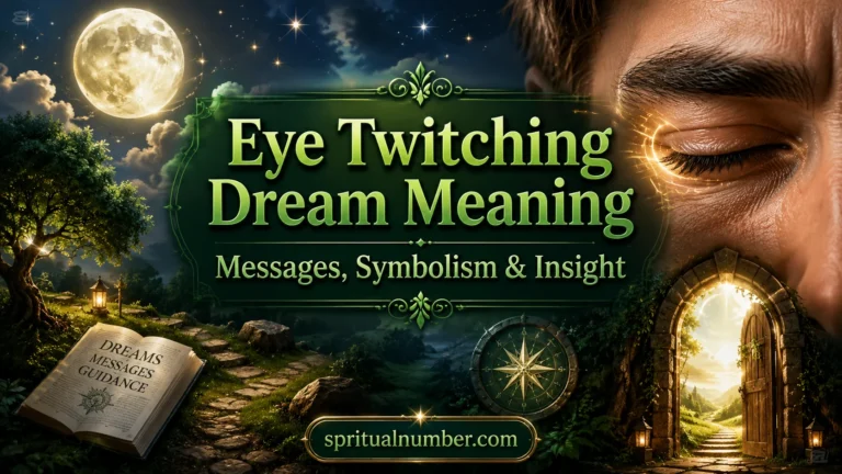 Eye Twitching Dream Meaning