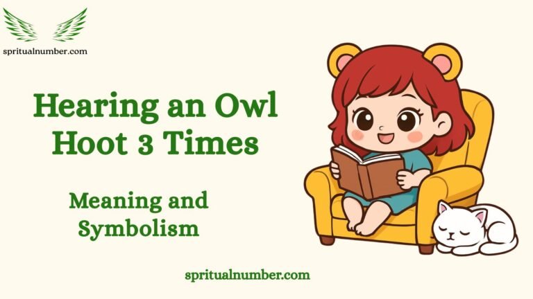 Hearing an Owl Hoot 3 Times