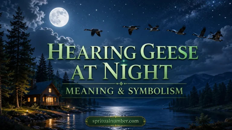 Hearing Geese at Night Meaning