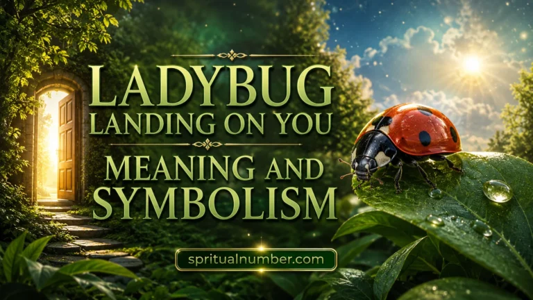 Ladybug Landing on You Meaning and Symbolism