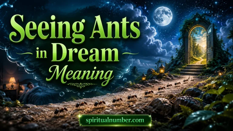 Seeing Ants in Dream Meaning