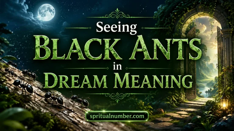 Seeing Black Ants in Dream Meaning