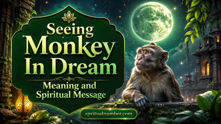 Seeing Monkey In Dream Meaning