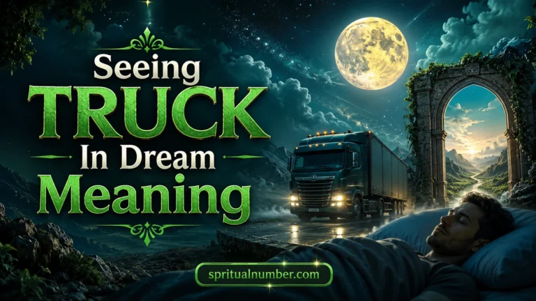 Seeing Truck In Dream Meaning