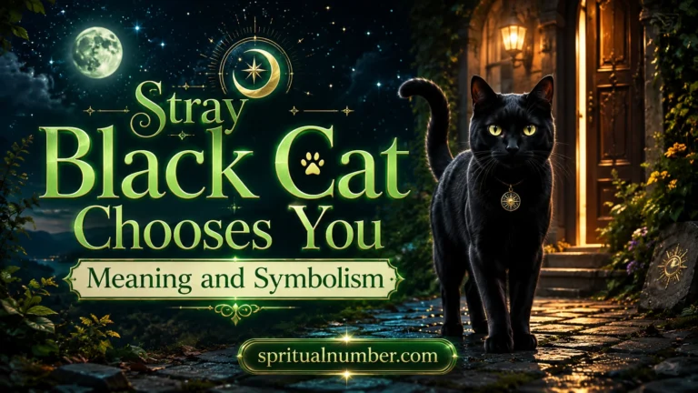 Stray Black Cat Chooses You