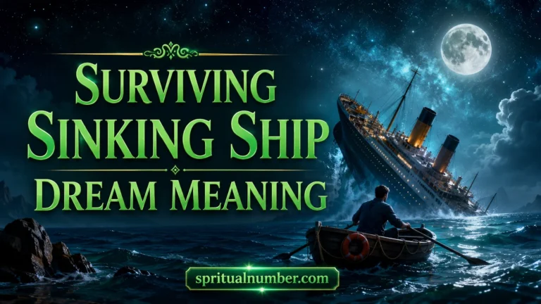 Surviving Sinking Ship Dream Meaning