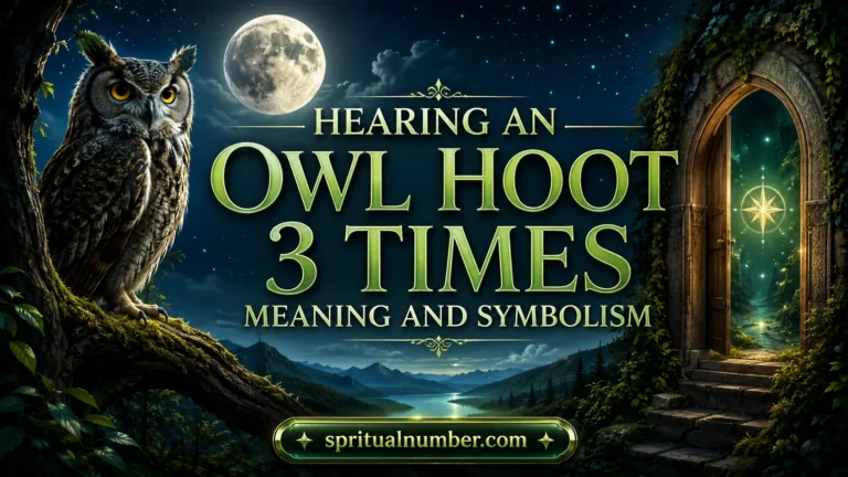 Hearing an Owl Hoot 3 Times